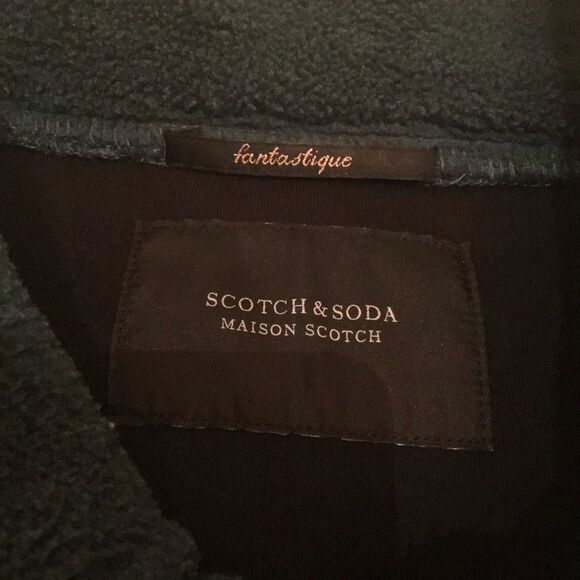 Scotch & Soda Rent The Runway Green Short Teddy Utility Jacket - Picture 7 of 8